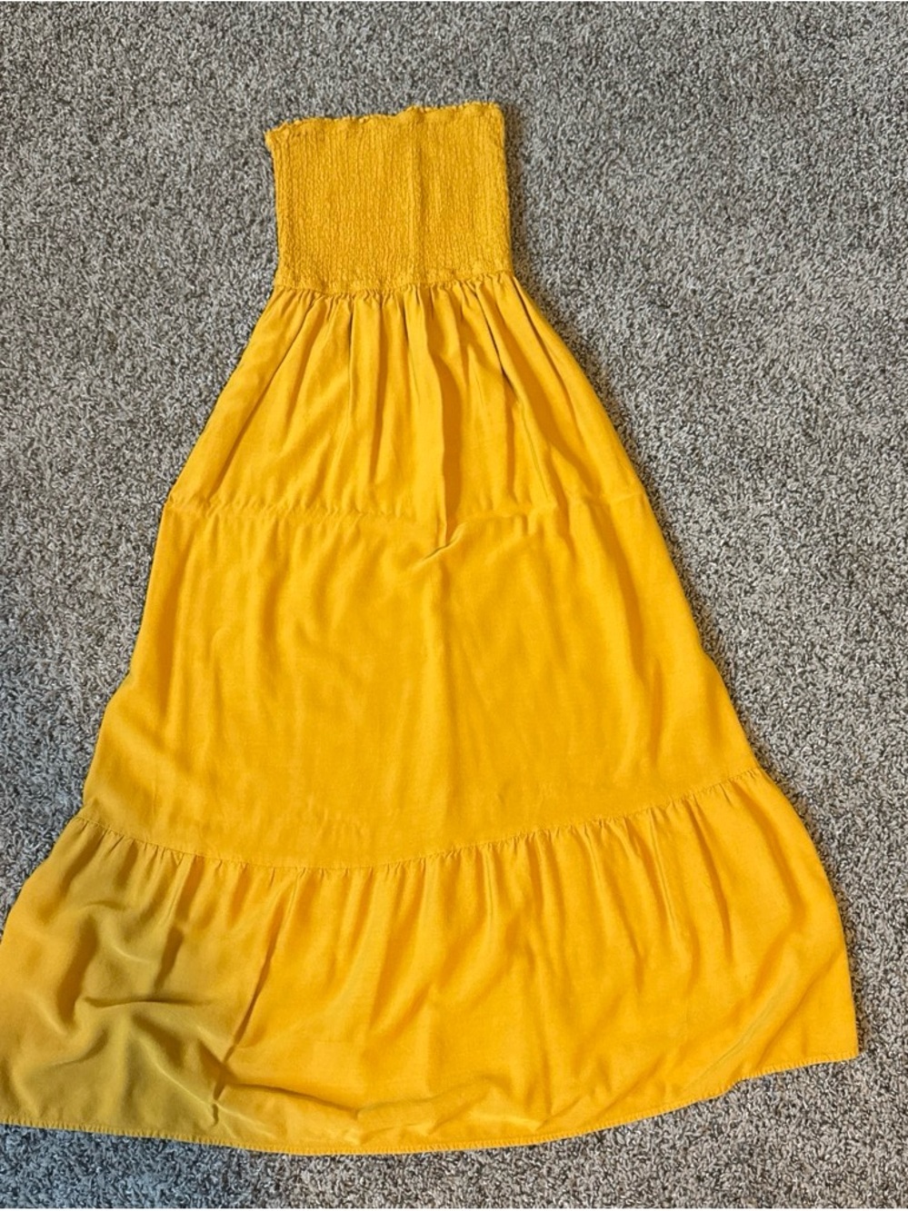 Yellow Smocked Maxi